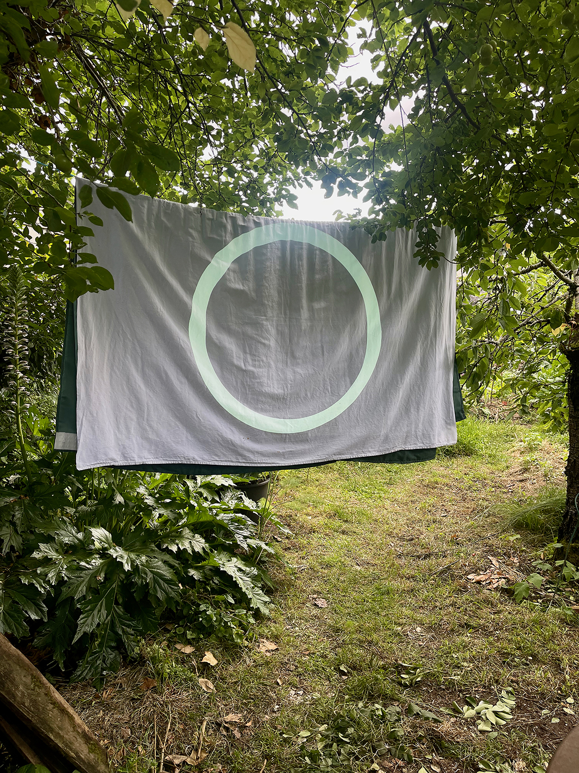 Performance, A Blue Shirt Collar, Gilles Sage, Diffractis au jardin