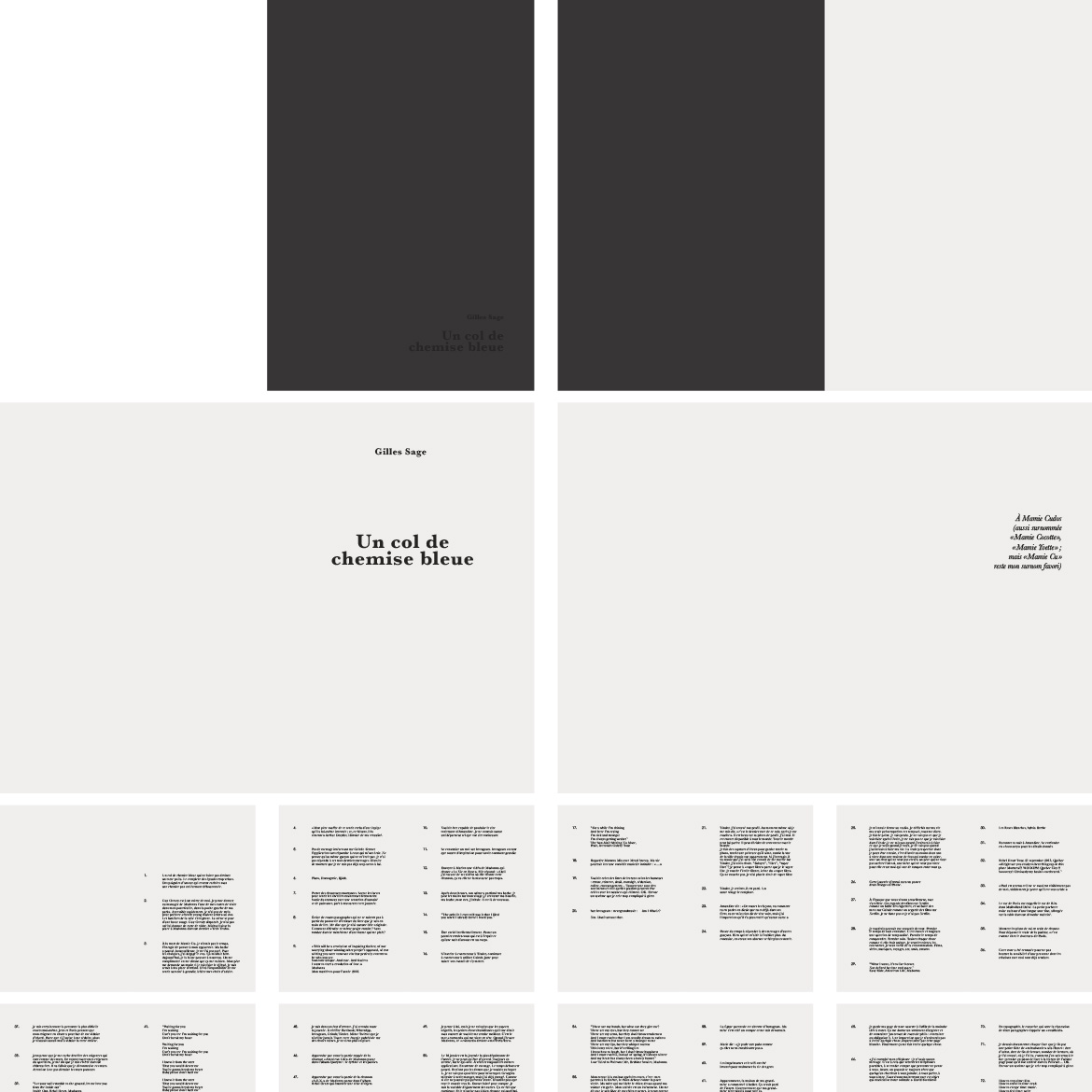 Fragments, publication, Un col de chemise bleue, Gilles Sage, chemin de fer