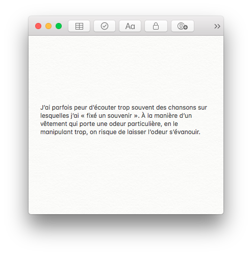 Fragments, Un col de chemise bleue, Gilles Sage