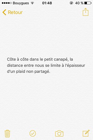 Fragments, Un col de chemise bleue, Gilles Sage