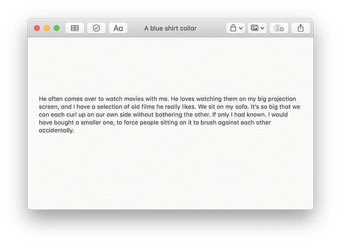 Fragments, A Blue Shirt Collar, Gilles Sage