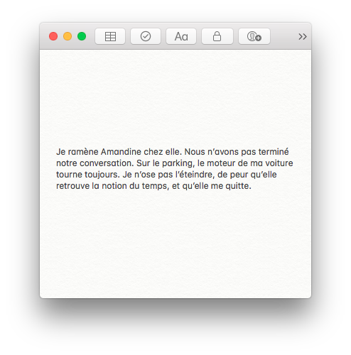 Fragments, Un col de chemise bleue, Gilles Sage