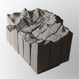 Mountains, ceramic, Gilles Sage