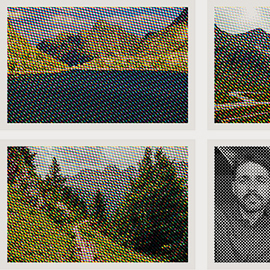 Postcards from the Edge, linocut, prints, Gilles Sage