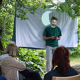 Performance, A Blue Shirt Collar, Gilles Sage, Diffractis, Agnès Torres